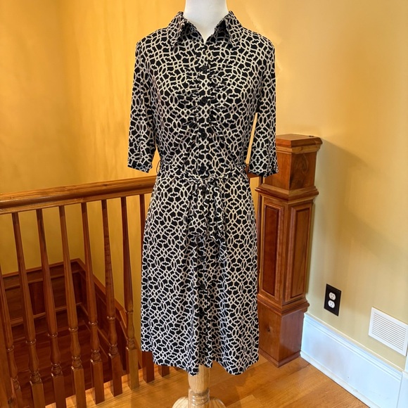 Geometric Print Classy Stretch Dress Wmn’s 6 - Picture 1 of 8